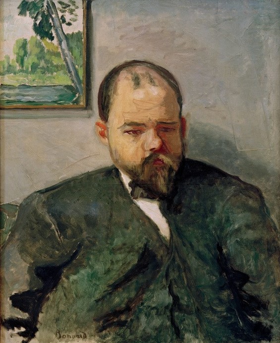 Pierre Bonnard, Porträt Ambroise Vollard (Kunsthändler,Kunsthandel,Kunst,Mann,Impressionismus,Bild Im Bild,Portrait,Französische Kunst,Jahrhundertwende,Halbfigur,Person)