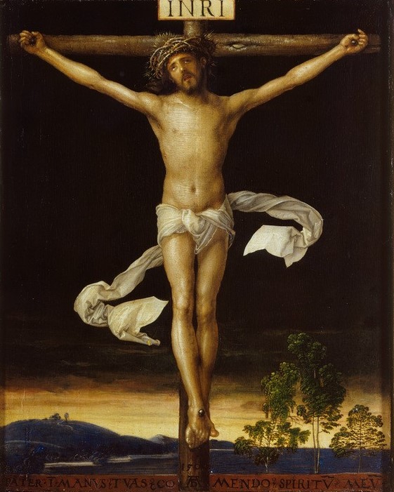 Albrecht Dürer, Christus am Kreuz (Christentum,Deutsche Kunst,Renaissance,Neues Testament,Bibel,Kreuzigung,Kruzifix,Passion Christi)