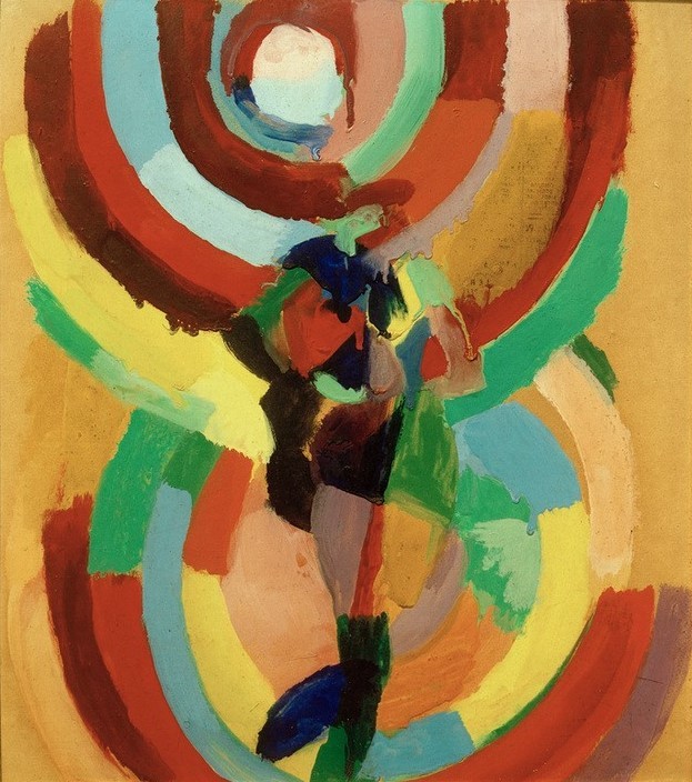 Robert Delaunay, Robe simultanée (Kunst,Kubismus,Der Blaue Reiter,Abstrakte Kunst,Französische Kunst,Abstraktion,Orphismus,Farbigkeit,Farbe)