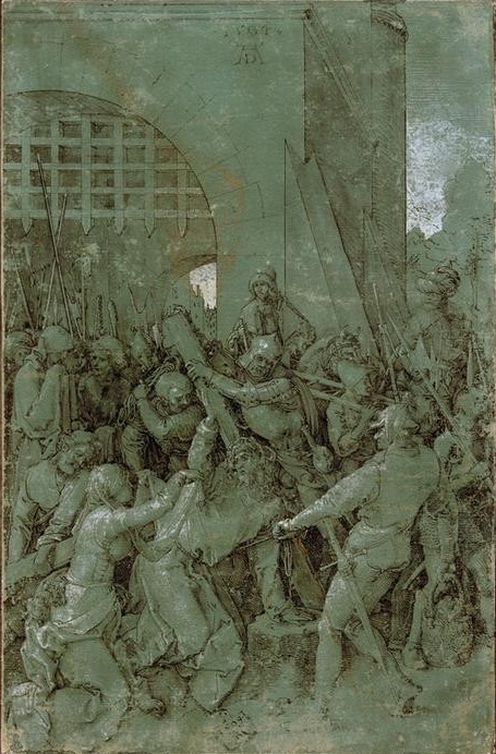 Albrecht Dürer, Kreuztragung (Christentum,Deutsche Kunst,Religion,Renaissance,Neues Testament,Bibel,Kreuztragung,Passion Christi)