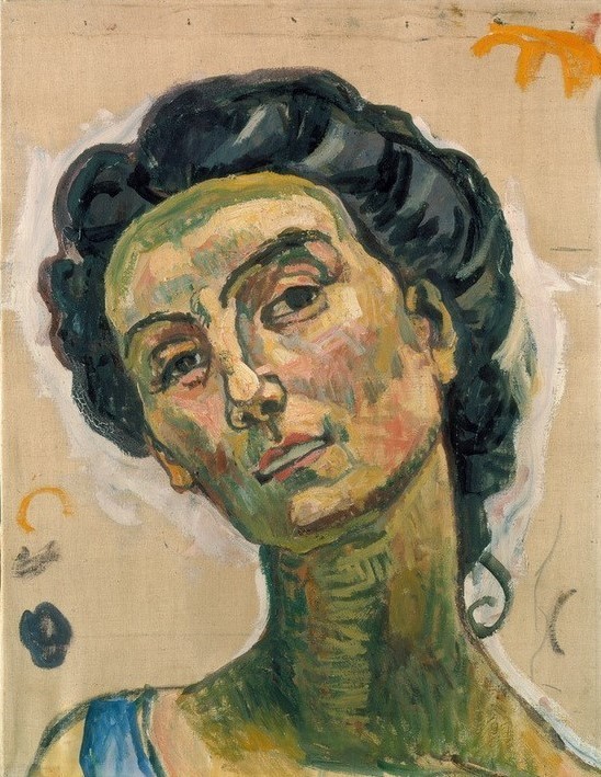 Ferdinand Hodler, Kopfstudie Augustine Dupin (Frau,Portrait,Kopfstudie)