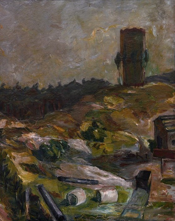 Max Beckmann, Wasserturm in Hermsdorf (Kunst,Orte und Reise)