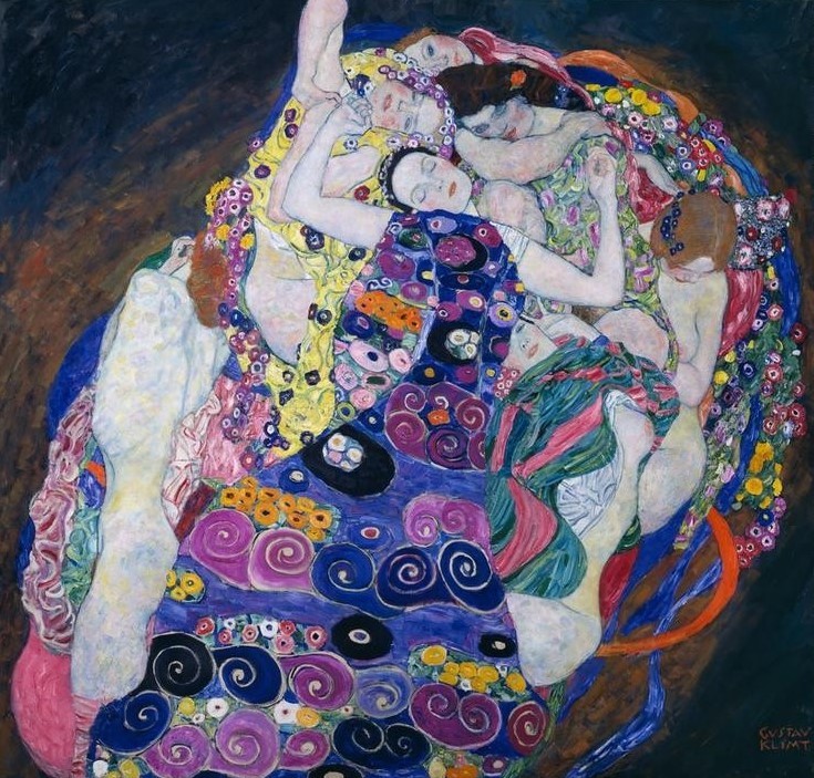 Gustav Klimt, Die Mädchen  (Mensch und Gesellschaft)