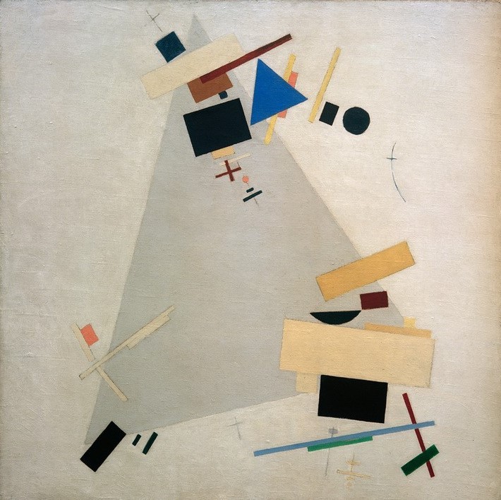 Kasimir Malewitsch, Supremus Nr. 57 (Geometrie,Kunst,Konstruktivismus,Geometrisch,Abstrakte Kunst,Russische Kunst,Kreis,Suprematismus,Ukrainische Kunst,Dreieck,Abstraktion,Viereck,Form)