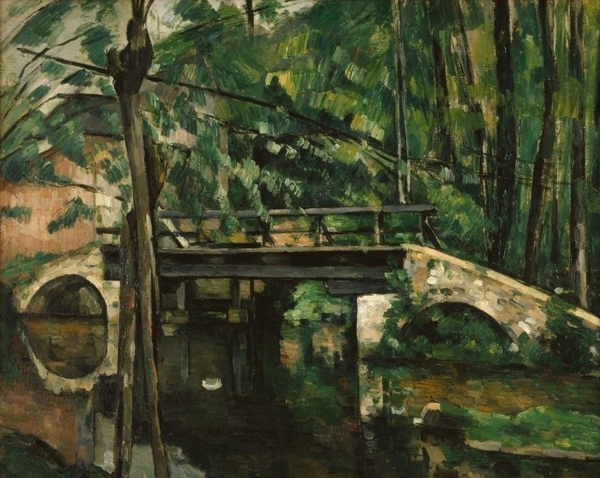 Paul Cézanne, Le pont de Maincy, près de Melun (Brücke,Kunst,Landschaft,Impressionismus,Fluss,Französische Kunst)