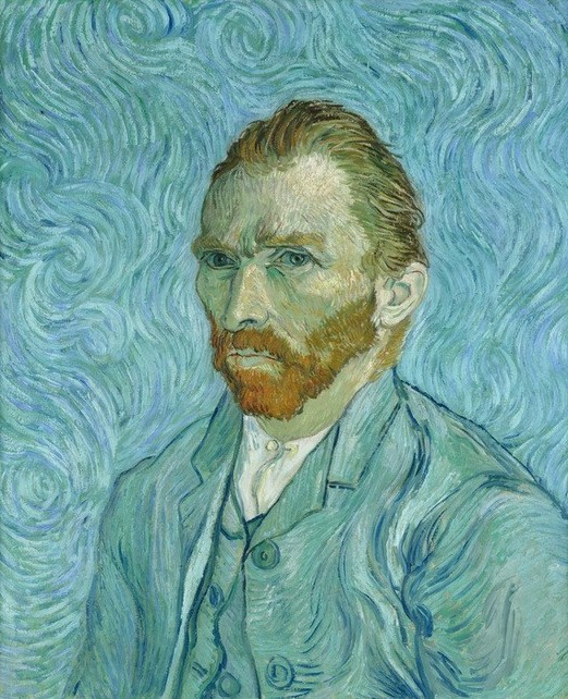 Vincent van Gogh, Selbstbildnis (Künstler,Maler (Künstler),Mann,Impressionismus,Selbstbildnis,Portrait,Niederländische Kunst,Person,Genie)