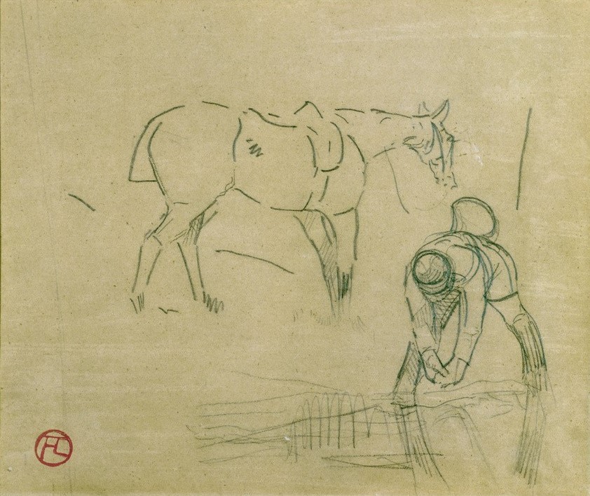 Henri de Toulouse-Lautrec, Hetzjagd (Jäger,Jagd,Kunst,Pferd (Tier),Sport,Reiter,Französische Kunst,Parforcejagd,Hetzjagd,Tier,Reiten,Mensch Und Tier)