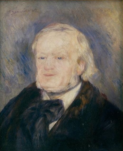 Pierre-Auguste Renoir, Porträt Richard Wagner (Komponist,Maler (Künstler),Mann,Musik,Impressionismus,Portrait,Französische Kunst,Brustbild,Person)