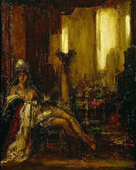Gustave Moreau, Dalila (Symbolismus,Altes Testament,Femme Fatale,Orientalismus,Bibel,Französische Kunst,Jüdisch-Christlich)