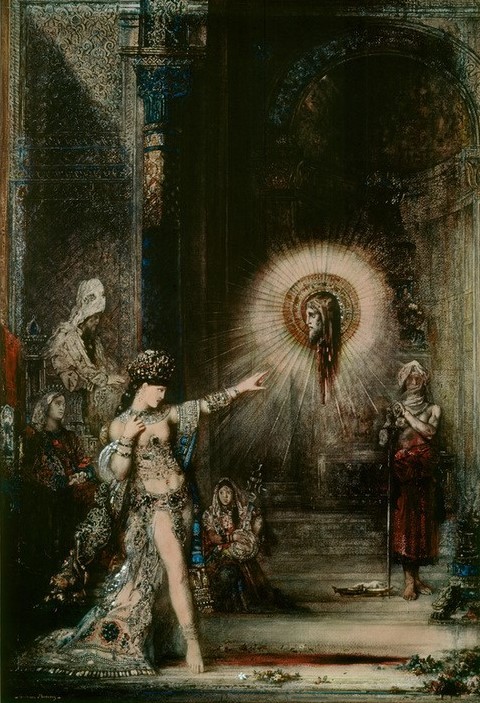 Gustave Moreau, Die Erscheinung (Christentum,Religion,Tanz,Symbolismus,Orientalismus,Neues Testament,Bibel,Französische Kunst,Aureole)