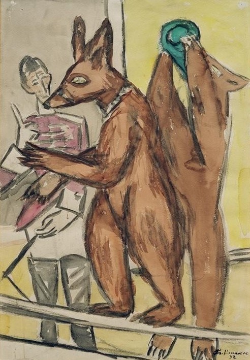 Max Beckmann, Dressierte Bären (Kunst,Mensch und Gesellschaft)