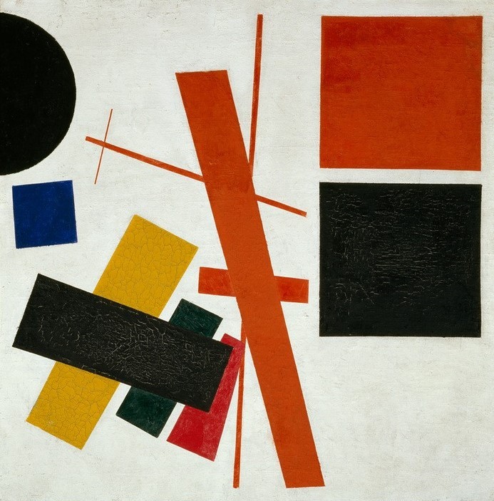 Kasimir Malewitsch, Gegenstandslose Komposition (Kunst,Sowjetische Kunst,Abstrakte Kunst,Russische Kunst,Suprematismus,Ukrainische Kunst)