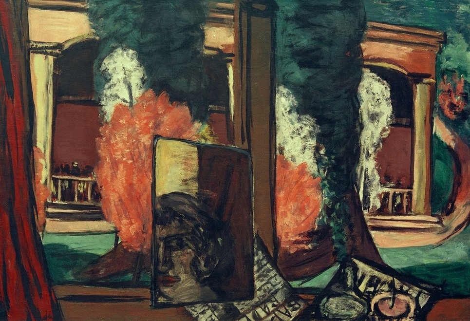 Max Beckmann, Blick aus dem Fenster in Baden-Baden (Kunst,Persönlichkeiten)