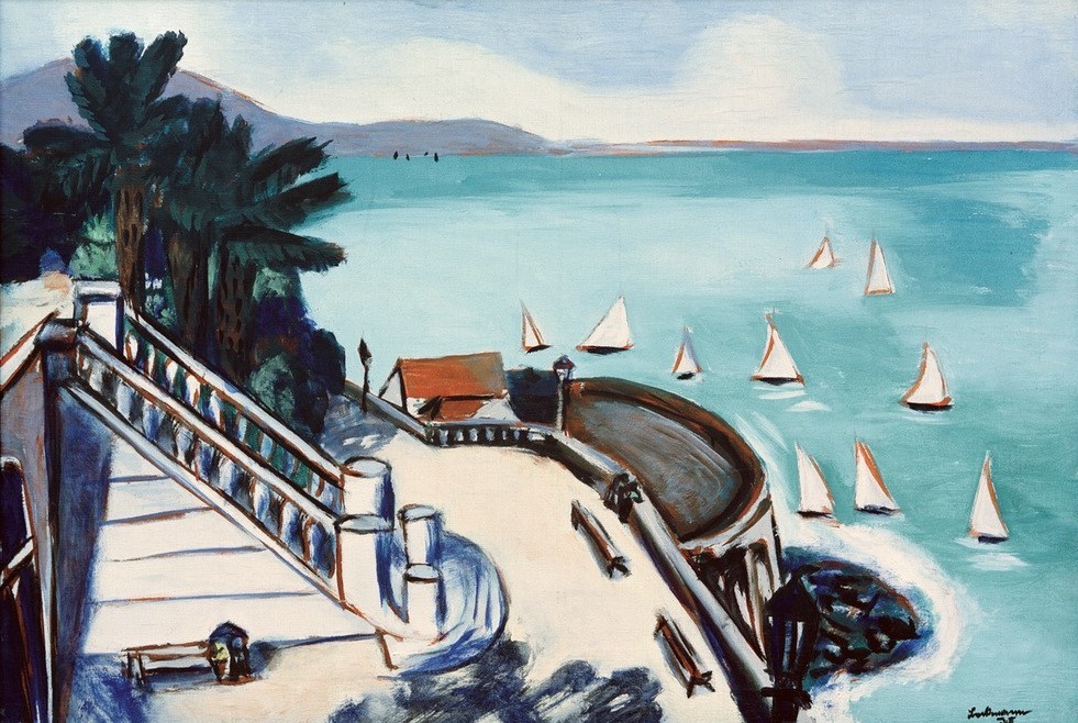 Max Beckmann, Blick von der Terrasse in Monte Carlo (Kunst,Orte und Reise,Natur)