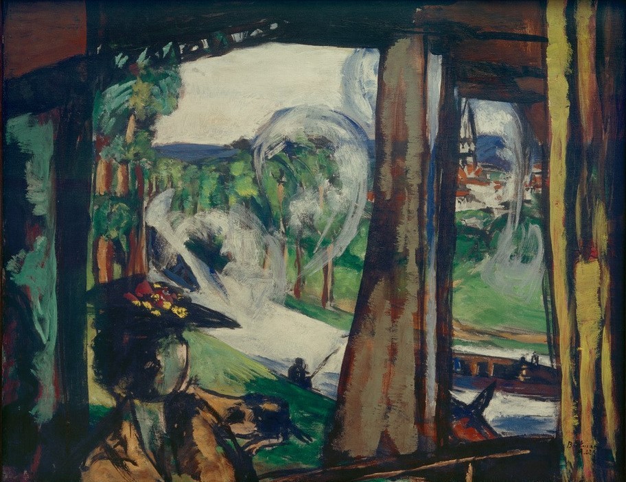 Max Beckmann, In der Eisenbahn (Nordfrankreich) (Kunst,Wirtschaft und Infrastruktur)