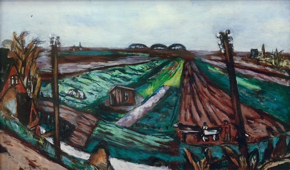 Max Beckmann, Polderlandschaft mit Hembrug (Kunst,Natur)