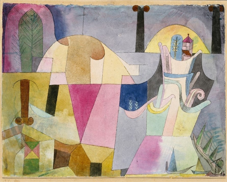 Paul Klee, Landschaft mit schwarzen Säulen