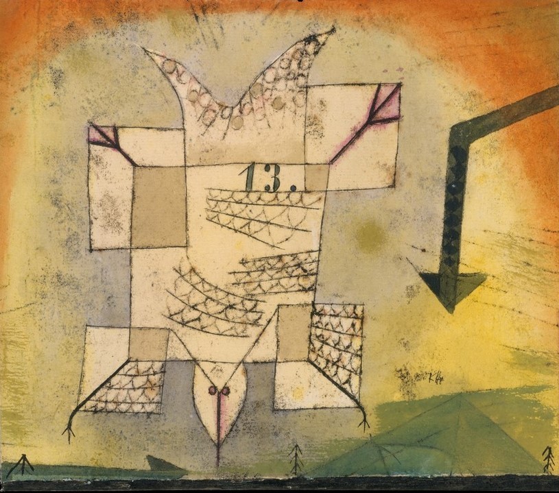 Paul Klee, Fallender Vogel (Pfeil,Unglück,Vogel,Fall (Fallen))