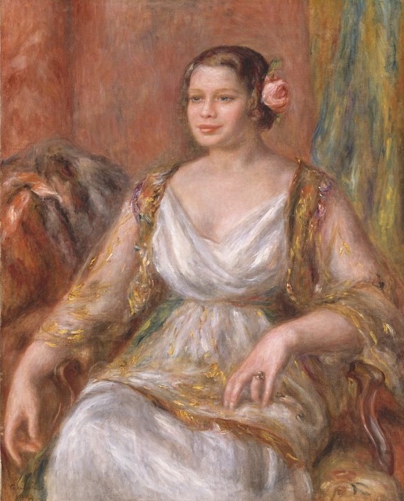 Pierre-Auguste Renoir, Tilla Durieux (Frau,Rose,Portrait)