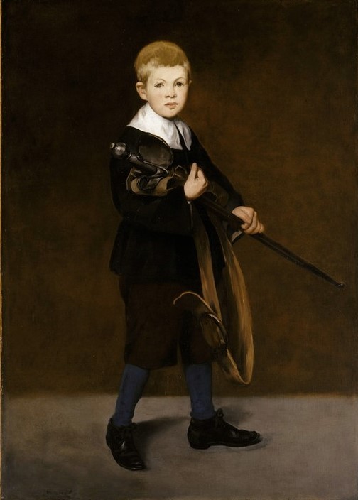 Edouard Manet, Junge mit einem Schwert (Kind,Schwert,Portrait,Knabe)