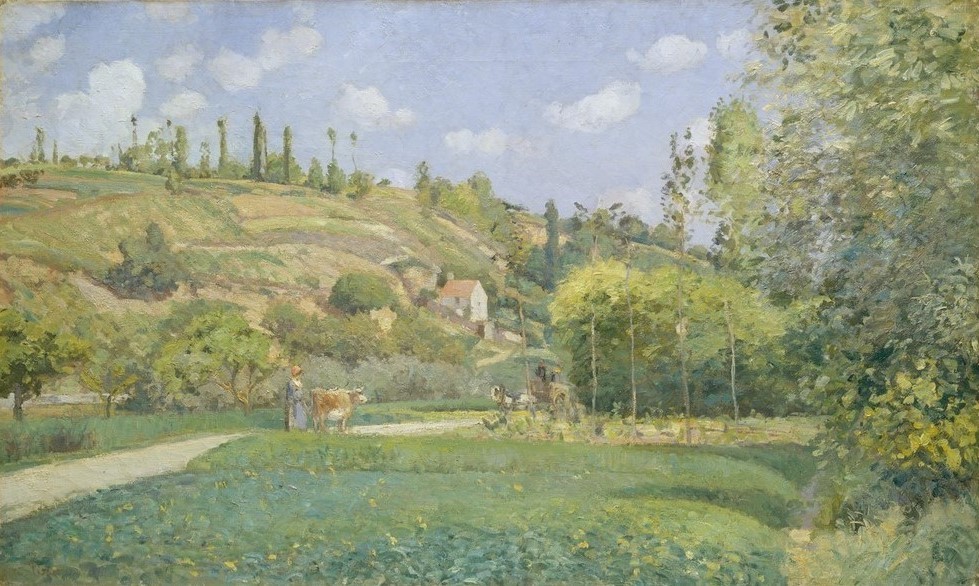 Camille Pissarro, A Cowherd at Valhermeil, Auvers-sur-Oise
