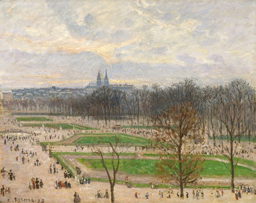 Camille Pissarro, The Garden of the Tuileries on a Winter Afternoon