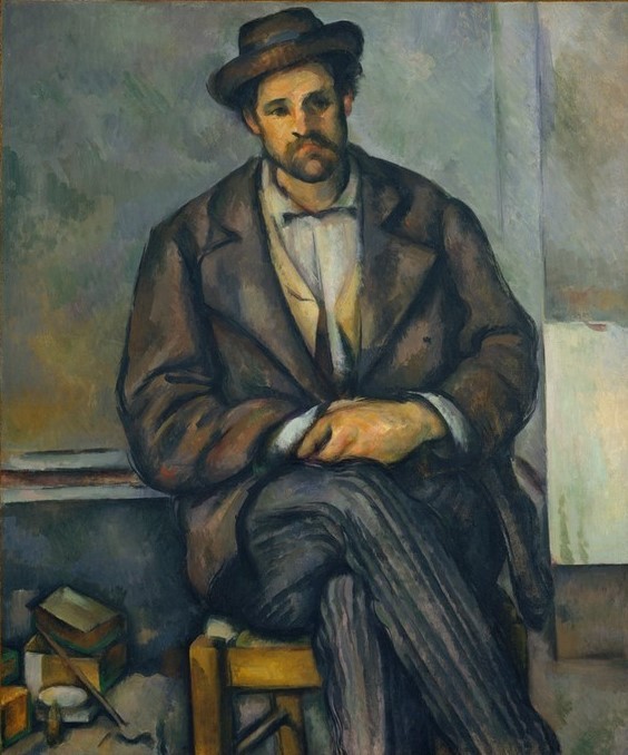 Paul Cézanne, Sitzender Bauer (Bauer (Landwirt),Mann,Portrait)