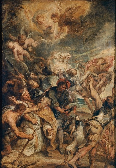 Peter Paul Rubens, Das Martyrium des heiligen Livinus (Christentum,Flämische Kunst,Heilige,Religion,Martyrium,Märtyrer,Niederländische Kunst,Zungeabschneiden)