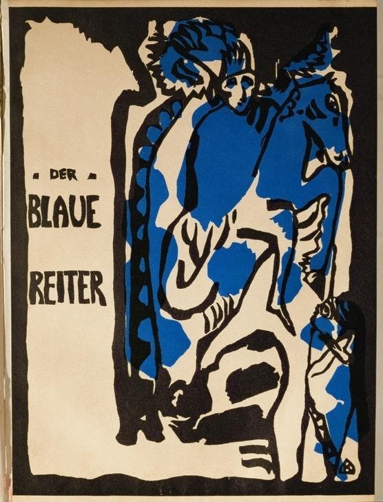 Wassily Kandinsky, Der Blaue Reiter (Pferd (Tier),Periodika,Zeitschrift,Zeitung,Expressionismus,Der Blaue Reiter,Russische Kunst,Künstlervereinigung,Titelseite,Almanach,Reiten)