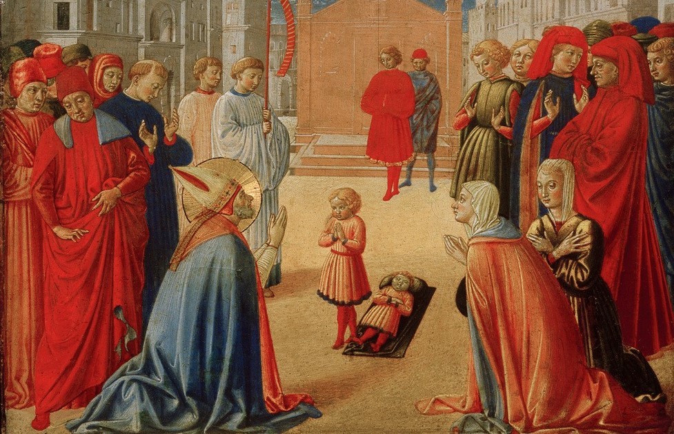 Benozzo Gozzoli, Der Heilige Zenobius erweckt einen toten Knaben  (Alte Kulturen