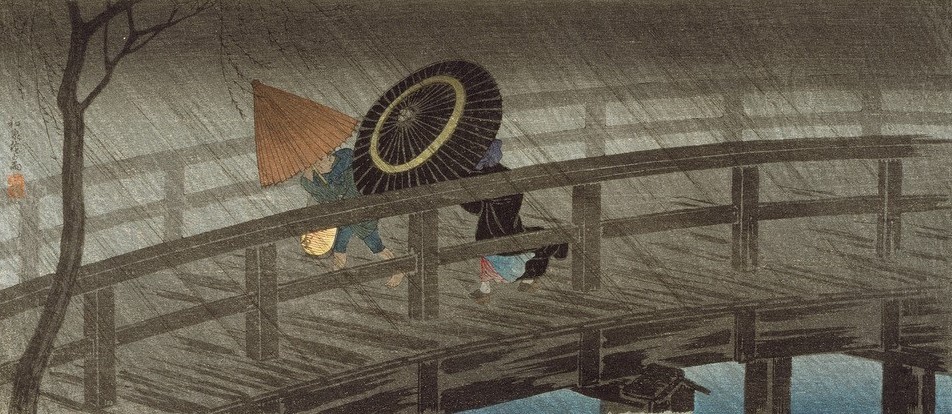 Takahashi Hiroaki, Regen auf der Izumi-Brücke 