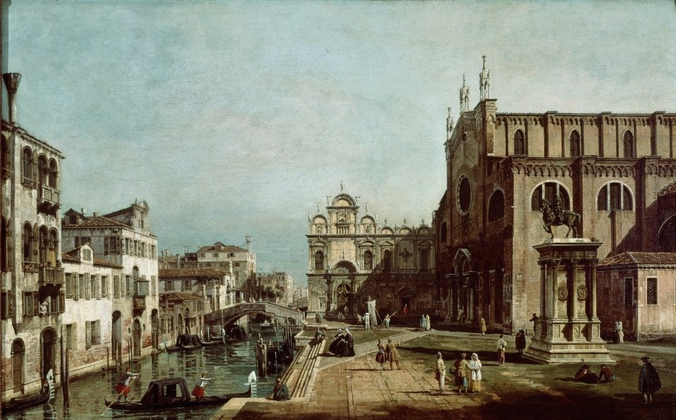 Giovanni Antonio Canaletto, Ansicht aus Venedig (Venedig, Städte, Italien, Paläste, Architektur, Barock, Vedute, Klassiker, Wunschgröße, Wohnzimmer)