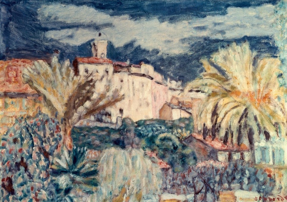Pierre Bonnard, Paysage au Cannet (Kunst,Landschaft,Impressionismus,Französische Kunst,Nabis)