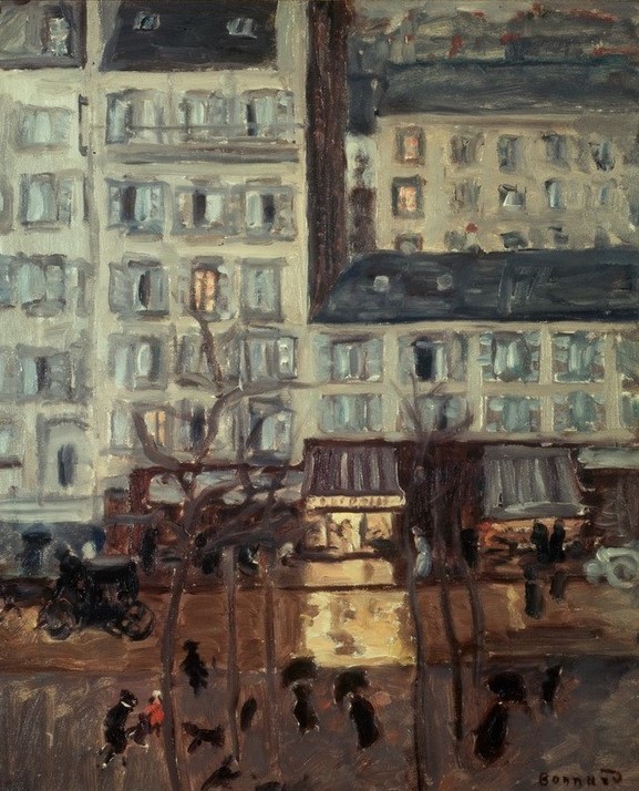Pierre Bonnard, Boulevard de Clichy (Architektur,Haus,Kunst,Mietshaus,Strassenszene,Französische Kunst,Nabis,Jahrhundertwende)