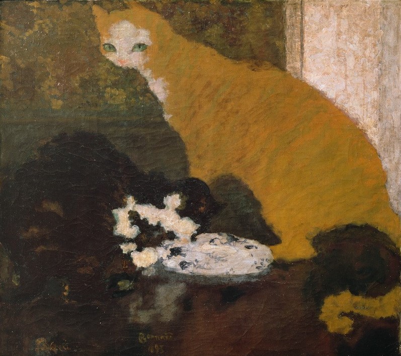 Pierre Bonnard, Les chats (Katze (Tier),Kunst,Zoologie,Impressionismus,Französische Kunst,Haustier,Tier,Nabis,Jahrhundertwende)