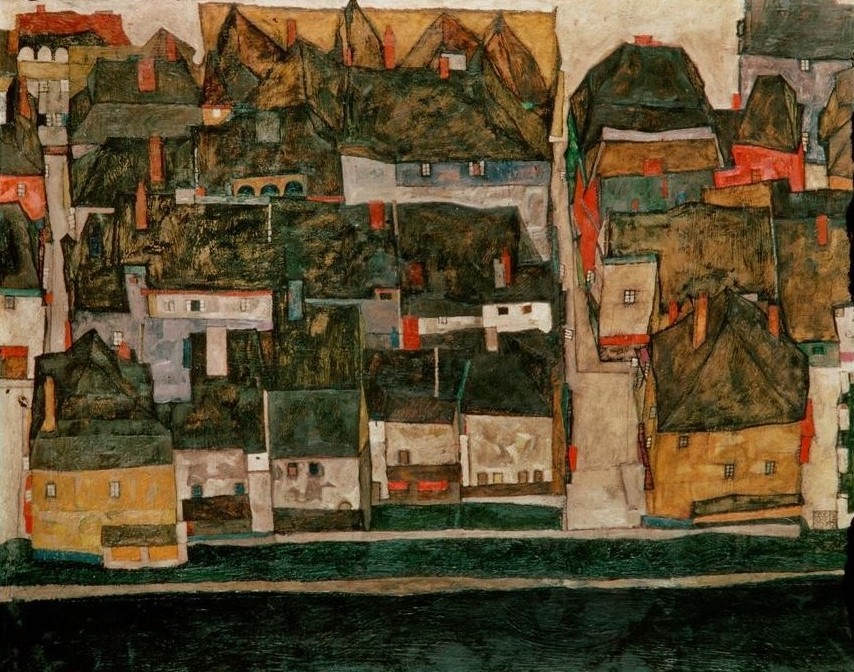 Egon Schiele, Die kleine Stadt IV (Jugendstil)