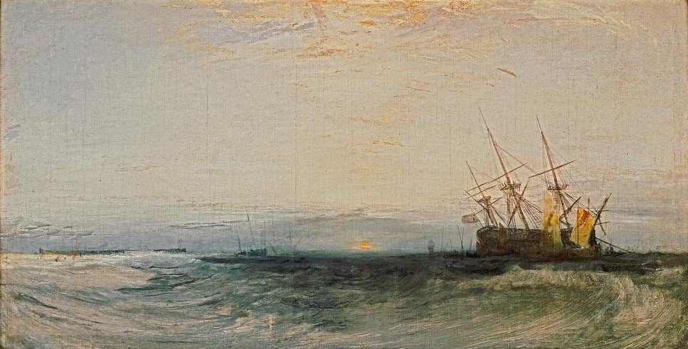 JOSEPH MALLORD WILLIAM TURNER, A Ship Aground