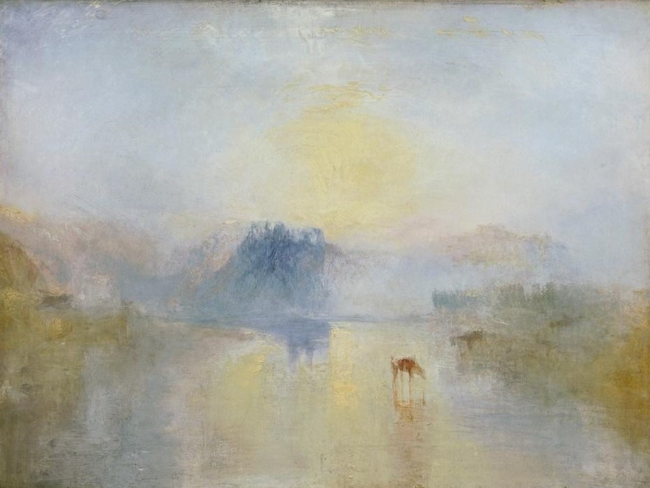 JOSEPH MALLORD WILLIAM TURNER, Norham Castle, Sunrise (Schloss)