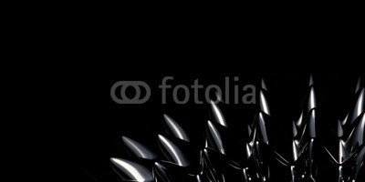 klauskreckler, Ferrofluid (magnet, magnetisch, magnetismus, flüssig, öl, igel, schwarz, weiß, abstrakt, bejahrt, amorph, close-up, einfachheit, metall, dunkel, effekt, eisen, flüssigkeit, feld, kegel, industrie, makro, muster, nano, technologie, nanotechnologie, pool, physi)