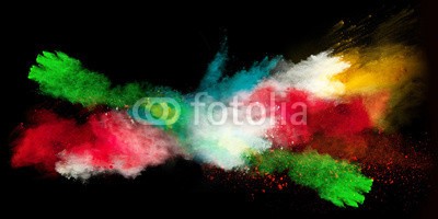 Lukas Gojda, Launched colorful powder. (farbe, bunt, backgrounds, abstrakt, schwarz, staub, weiß, isoliert, kreativ, textur, wolken, blau, malen, tinte, explodiert, platsch, close-up, tapete, niemand, explosion, spritzer, gischt, esche, rot, verdammt, veilchen, lila, gelb, pulver, zusammenlegun)
