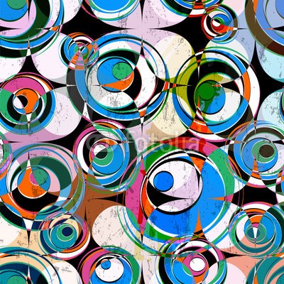 Kirsten Hinte, seamless background pattern, with circles, strokes and splashes (abstrakt, kunst, backgrounds, schwarz, braun, blau, hell, bürste, kreisförmig, kreis, deckung, entwerfen, punktieren, stoff, blume, floral, grafik, grün, schmutzig, geometrisch, abbildung, tinte, interieur, papier, rosa, pop, posters, lila, rot, retr)