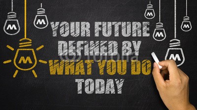 cacaroot, Your Future is Defined By What you do today (leistung, aktion, agenda, zielen, ehrgeiz, träumerisch, attitude, business, ausbildung, herausforderung, wechseln, innovation, auslese, chancen, gelegenheit, fußballtor, essenziell, planes, zukunft, traum, target, motivation, inspiration, einsat)