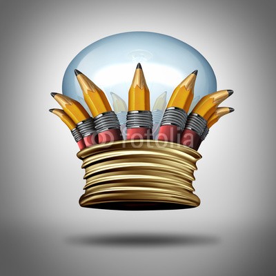 freshidea, Innovation And Ideas Crown (ideen, kreativität, begabung, visionen, klugheit, majestät, perfect, kreativ, vorstellung, könige, crown, stift, elektrisches licht, elektrisches licht, glühbirne, licht, verleihen, best, anführer, konzept, konzeptionell, icon, übertragener ausdruc)