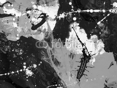 Artlu, Abstract hand painted monochrome background (textur, tapete, kunst, modern, malerei, außergewöhnlich, oberfläche, klar, bunt, lebendig, ausdruck, horizontale, konzept, altersgenosse, flecken, deko, elemente, wand, artwork, dekorativ, bürste, linie, entwerfen, abstraktion, schließen, interieu)