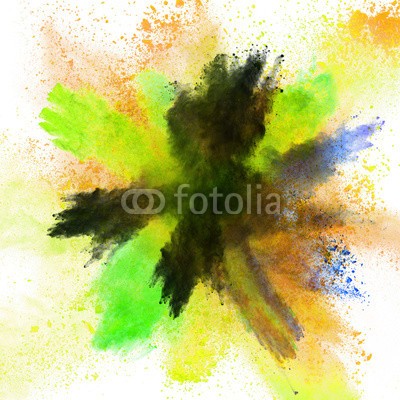Lukas Gojda, Launched colorful powder. (farbe, bunt, backgrounds, abstrakt, weiß, staub, isoliert, kreativ, textur, wolken, blau, malen, tinte, explodiert, platsch, close-up, tapete, niemand, explosion, spritzer, gischt, esche, rot, verdammt, veilchen, lila, gelb, pulver, zusammenlegun)