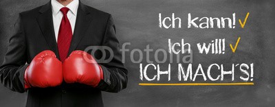 Coloures-pic, Ich will / Ich kann / Ich mach´s! (erfolg, business, dienstleistungen, schulung, debatten, mann, marketing, start, motivation, wird, sport, zielen, karriere, arbeit, job, beruf, neu, starten, zukunft, aktion, handschuhe, make, blühend, symbol, konzept, backgrounds, wort, tex)