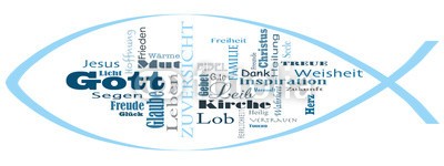 katjaneben_888, Fischsymbol, Kirche, Gott, Konfirmation, Kommunion, Religion (fisch, kirche, gott, konfirmation, glaube, kommunio)
