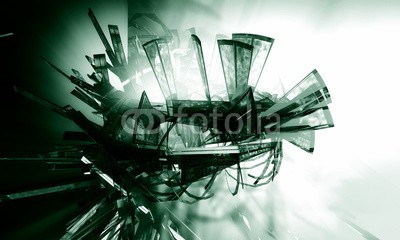 zeber, 3D futuristic background (virtuell, abstrakt, backgrounds, konzept, tiefe, 3d, leuchten, tapete, viereck, explodieren, fiktion, phantastisch, zukunft, géométrie, partikel, rendern, explosion, licht, digitales, wirklichkeit, cyber, technologie, geformt, computer, fantasy, abbildun)