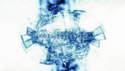 zeber, 3D futuristic background (virtuell, abstrakt, backgrounds, konzept, tiefe, 3d, leuchten, tapete, viereck, explodieren, fiktion, phantastisch, zukunft, géométrie, partikel, rendern, explosion, licht, digitales, wirklichkeit, cyber, technologie, geformt, computer, fantasy, abbildun)