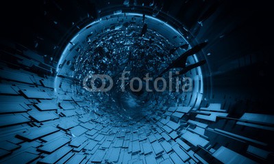 zeber, 3D futuristic background (virtuell, abstrakt, backgrounds, konzept, tiefe, 3d, leuchten, tapete, viereck, explodieren, fiktion, phantastisch, zukunft, géométrie, partikel, rendern, explosion, licht, digitales, wirklichkeit, cyber, technologie, geformt, computer, fantasy, abbildun)